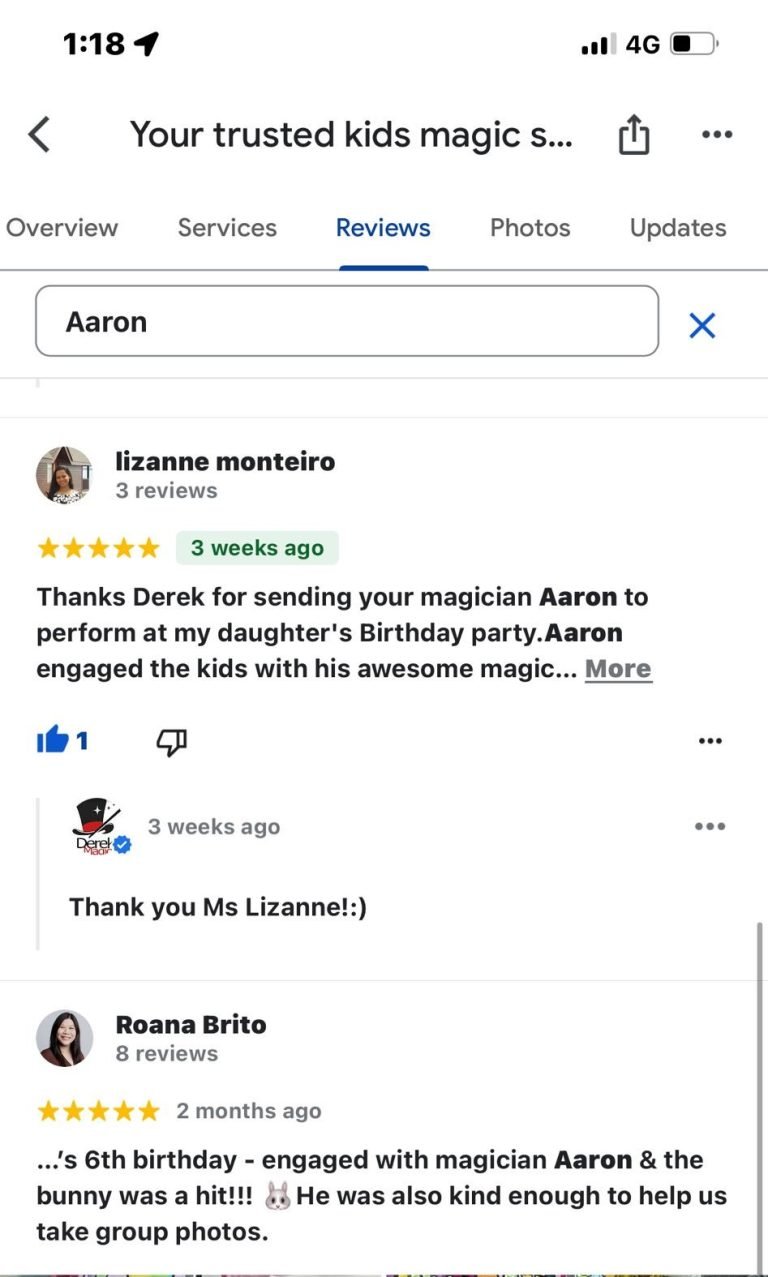 birthday magician
