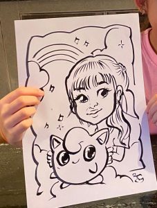 singapore caricature kids party