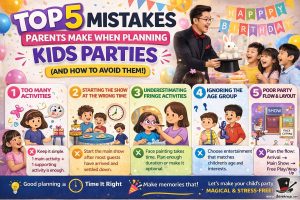 Top 5 Mistakes Parents Make When Planning Kids Parties in Singapore