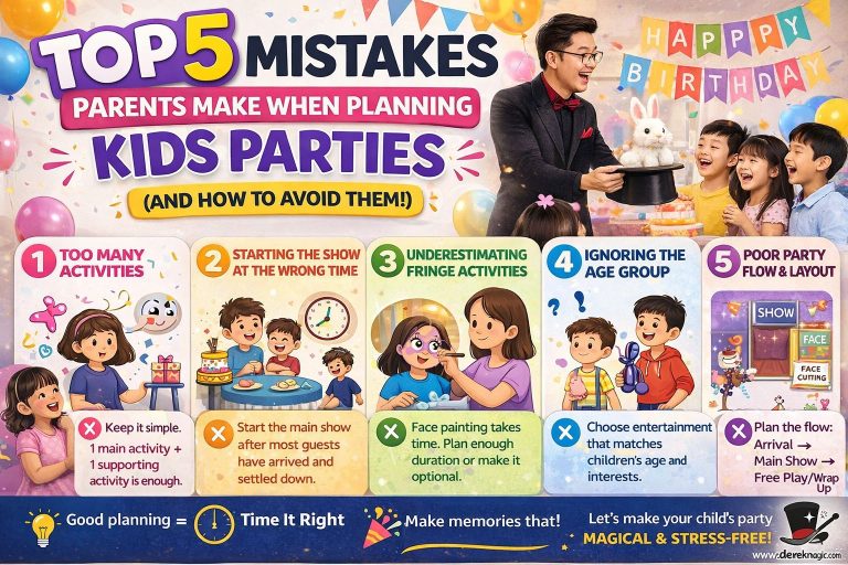 kids party planning mistakes singapore